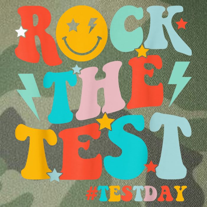 Groovy Rock The Test Testing Day Motivational Students Legacy Tie Dye Trucker Hat