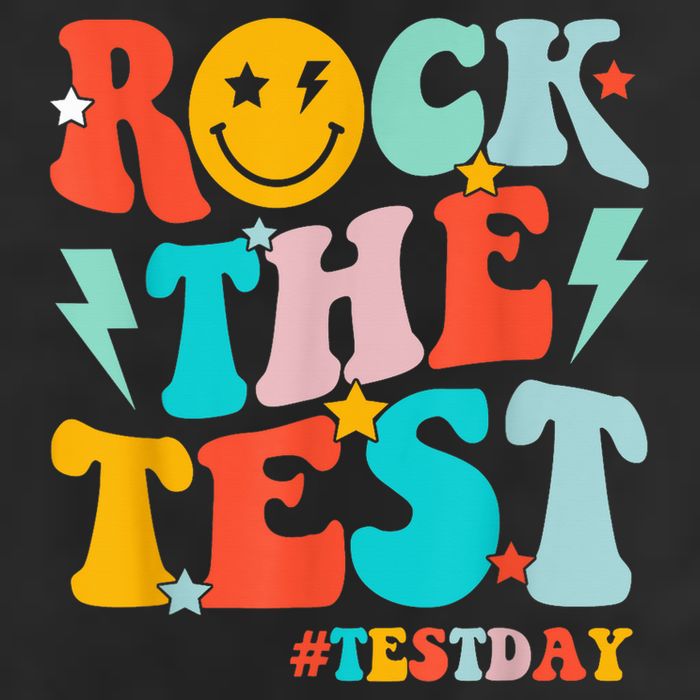 Groovy Rock The Test Testing Day Motivational Students Cool Comfort Performance Bucket Hat