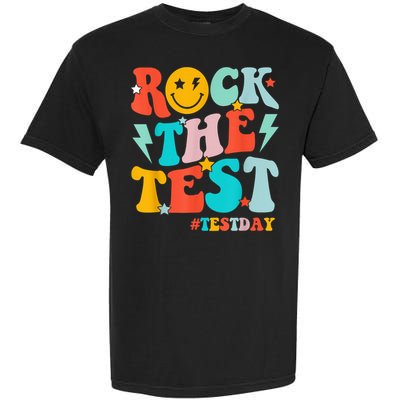 Groovy Rock The Test Testing Day Motivational Students Garment-Dyed Heavyweight T-Shirt