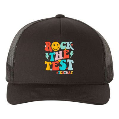 Groovy Rock The Test Testing Day Motivational Students Yupoong Adult 5-Panel Trucker Hat