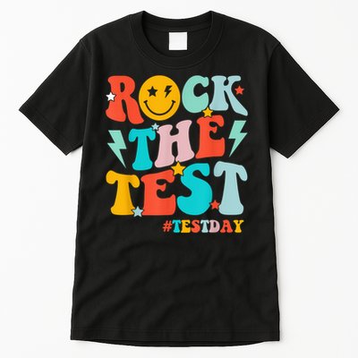Groovy Rock The Test Testing Day Motivational Students Tall T-Shirt