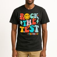 Groovy Rock The Test Testing Day Motivational Students Tall T-Shirt