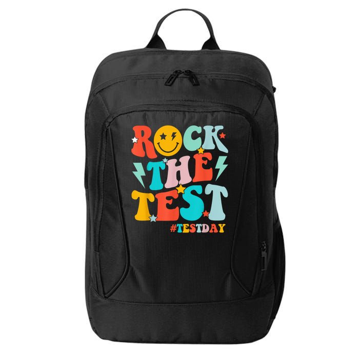 Groovy Rock The Test Testing Day Motivational Students City Backpack