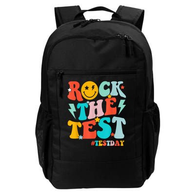 Groovy Rock The Test Testing Day Motivational Students Backpack