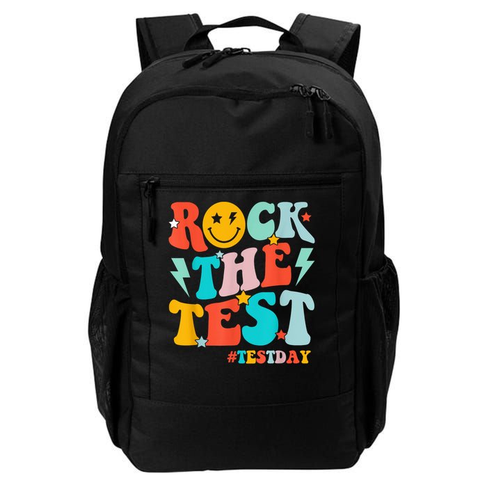 Groovy Rock The Test Testing Day Motivational Students Backpack