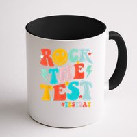 Groovy Rock The Test Testing Day Motivational Students Mug
