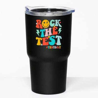 Groovy Rock The Test Testing Day Motivational Students Tumbler