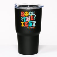 Groovy Rock The Test Testing Day Motivational Students Tumbler