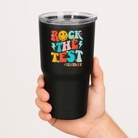 Groovy Rock The Test Testing Day Motivational Students Tumbler