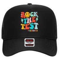 Groovy Rock The Test Testing Day Motivational Students Hat