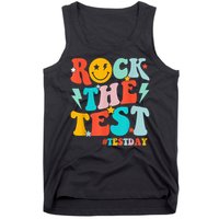 Groovy Rock The Test Testing Day Motivational Students Tank Top