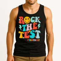 Groovy Rock The Test Testing Day Motivational Students Tank Top