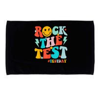 Groovy Rock The Test Testing Day Motivational Students Microfiber Hand Towel