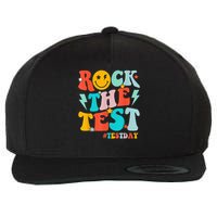 Groovy Rock The Test Testing Day Motivational Students Wool Snapback Cap
