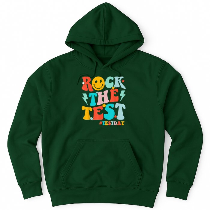 Groovy Rock The Test Testing Day Motivational Students Hoodie