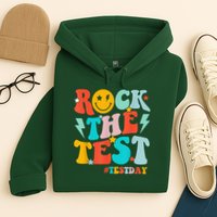 Groovy Rock The Test Testing Day Motivational Students Hoodie