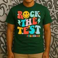 Groovy Rock The Test Testing Day Motivational Students T-Shirt