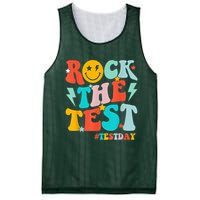 Groovy Rock The Test Testing Day Motivational Students Mesh Reversible Basketball Jersey Tank