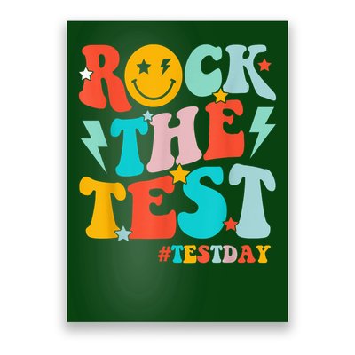 Groovy Rock The Test Testing Day Motivational Students Poster