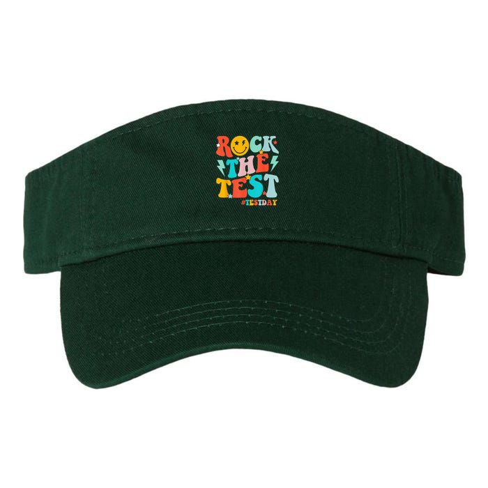 Groovy Rock The Test Testing Day Motivational Students Visor