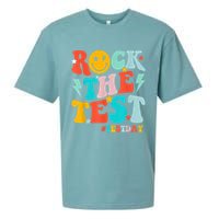 Groovy Rock The Test Testing Day Motivational Students Sueded Cloud Jersey T-Shirt