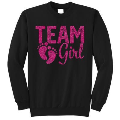 Gender Reveal Team Girl Pink Tall Sweatshirt