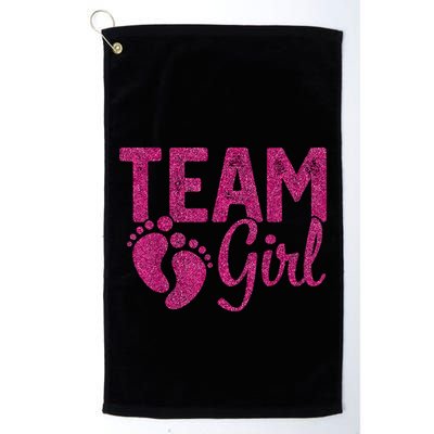 Gender Reveal Team Girl Pink Golf Towel