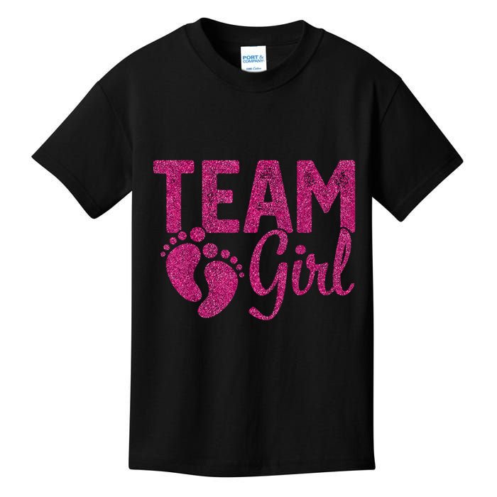 Gender Reveal Team Girl Pink Kids T-Shirt