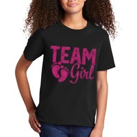Gender Reveal Team Girl Pink Kids T-Shirt