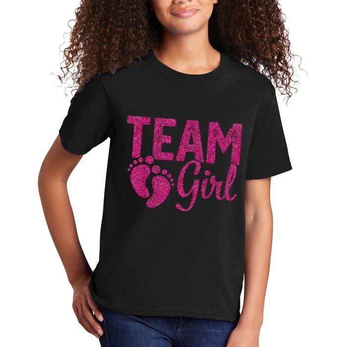 Gender Reveal Team Girl Pink Kids T-Shirt