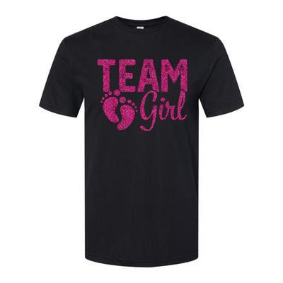 Gender Reveal Team Girl Pink Softstyle® CVC T-Shirt