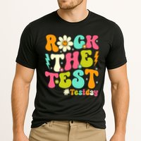 Groovy Rock The Test Motivational Retro Teachers Testing Day Performance Shirt