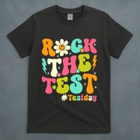 Groovy Rock The Test Motivational Retro Teachers Testing Day T-Shirt