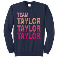 Girl Retro Taylor First Name Personalized Groovy Birthday Sweatshirt