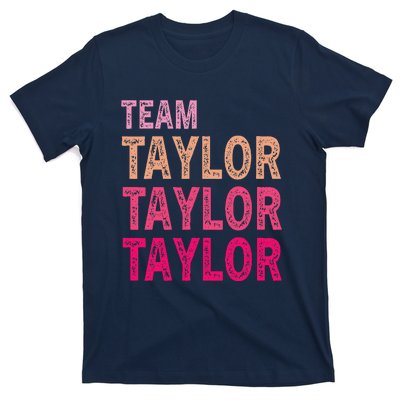 Girl Retro Taylor First Name Personalized Groovy Birthday T-Shirt