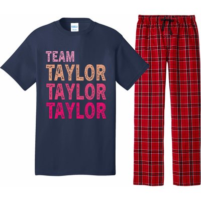 Girl Retro Taylor First Name Personalized Groovy Birthday Pajama Set