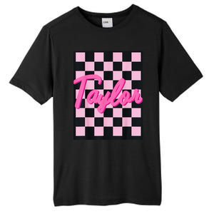 Girl Retro Taylor First Name Taylor Groovy Birthday Taylor Tall Fusion ChromaSoft Performance T-Shirt