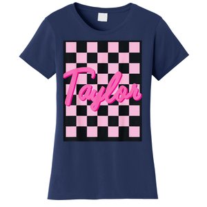 Girl Retro Taylor First Name Taylor Groovy Birthday Taylor Women's T-Shirt