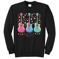 Girl Retro Taylor First Name Personalized Groovy 80S Pink Sweatshirt