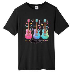 Girl Retro Taylor First Name Personalized Groovy 80S Pink Tall Fusion ChromaSoft Performance T-Shirt