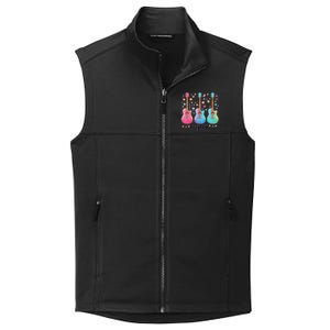 Girl Retro Taylor First Name Personalized Groovy 80S Pink Collective Smooth Fleece Vest