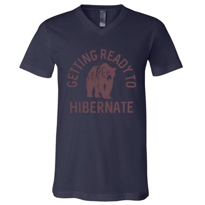 Getting Ready To Hibernate V-Neck T-Shirt