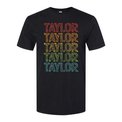 G.irl Retro T.AYLOR First Name Personalized Softstyle® CVC T-Shirt