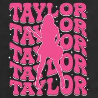 Girl Retro Taylor First Name Personalized Groovy 80s Cool Comfort Performance Bucket Hat