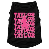 Girl Retro Taylor First Name Personalized Groovy 80s Doggie Tank