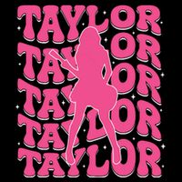 Girl Retro Taylor First Name Personalized Groovy 80s Sustainable Bucket Hat
