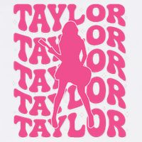 Girl Retro Taylor First Name Personalized Groovy 80s Garment-Dyed Sweatshirt