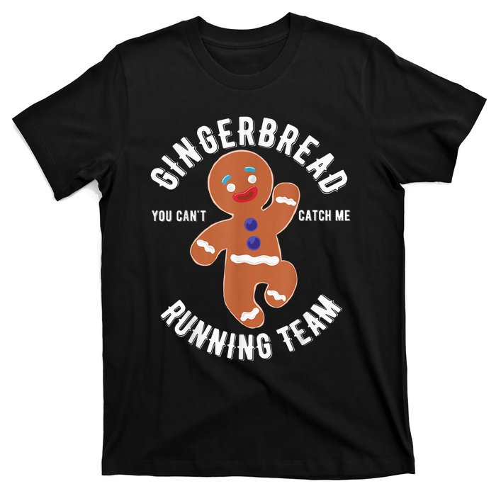 Gingerbread Running Team funny Gingerbread Christmas T-Shirt