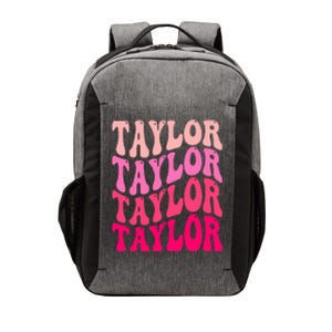 Girl Retro TAYLOR First Name Personalized Groovy Birthday Vector Backpack