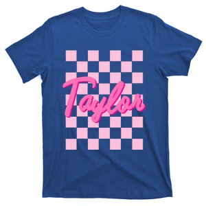 Girl Retro TAYLOR First Name Personalized Groovy Birthday T-Shirt